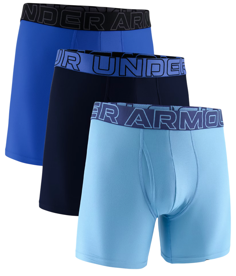Boksarice Under Armour Under Armour SOLID 6in 3-Pack Boxer Shorts Modra | 1383878-418