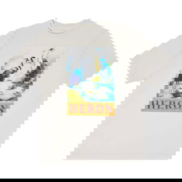 Majica HERON PRESTON Halftone Heron Short-Sleeve Tee Bela | HMAA032F22JER0140146, 1