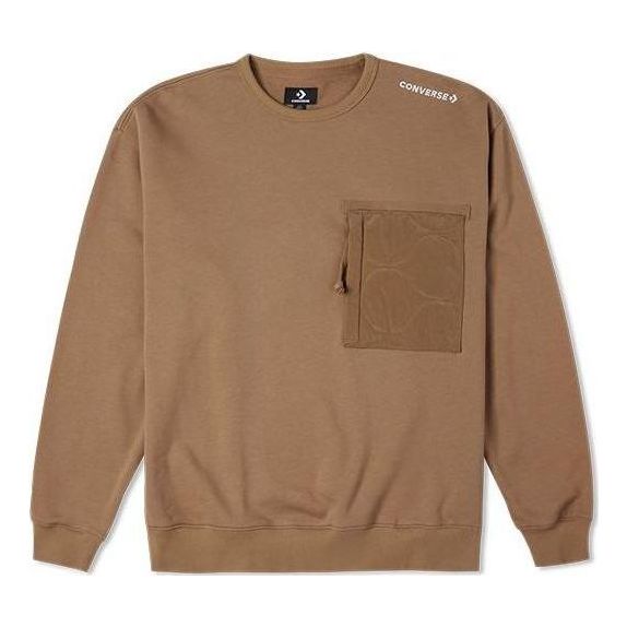 Pulover Converse Cozy Utility Crew Rjava | 10025052-260
