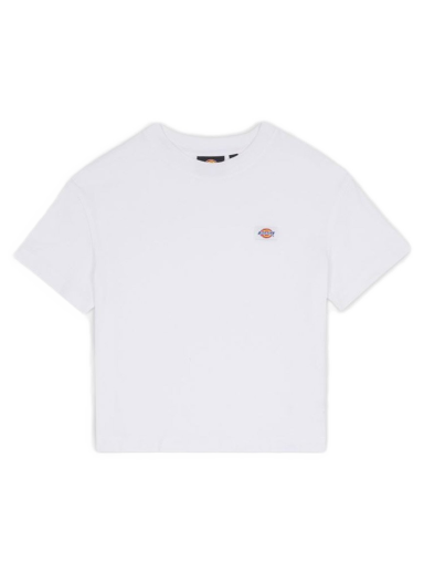 Krop-top Dickies Oakport Cropped T-Shirt Bela | DK0A4Y8L-WHX