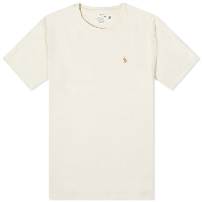 Polo majica Polo by Ralph Lauren Custom Fit T-Shirt "Parchment Cream" Bež | 710671438350