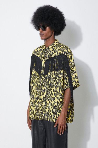 Srajce Fiorucci Fiorucci Banimalier Print Fringed Shirt Rumena | M01FPTSH054VI01YW02, 3