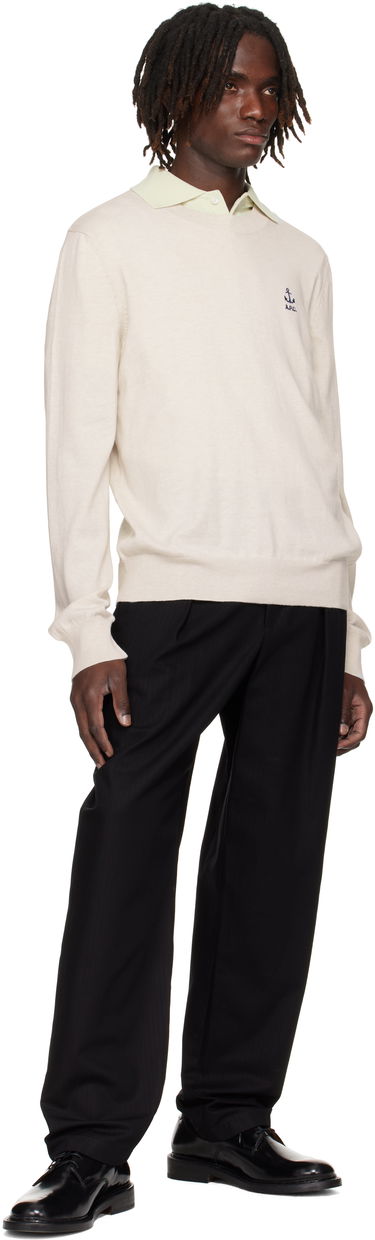 Hlače A.P.C. A.P.C. Renato Pleated Trousers Črna | COHHW-H08428, 3