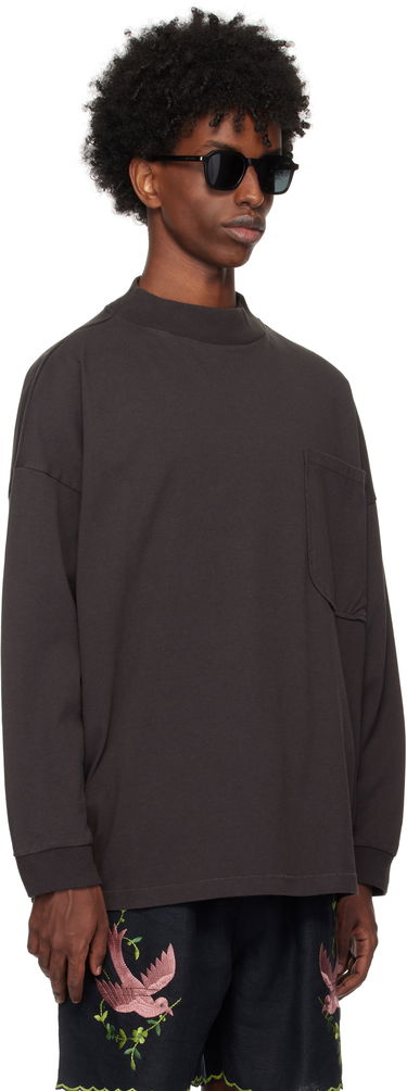 Pleteni pulover Bode Bode Barry Mockneck T-Shirt Rjava | MRF24CS027, 1