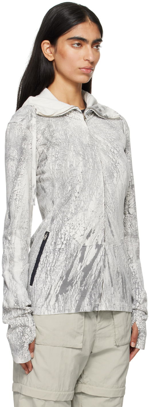 Pulover Acne Studios Acne Studios Dyed Zip-Up Hoodie Siva | BI0203-, 1