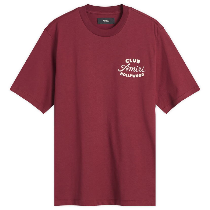 Majica AMIRI Amiri Club T-Shirt, Size Large Bordo | AMJYTE1254-WN