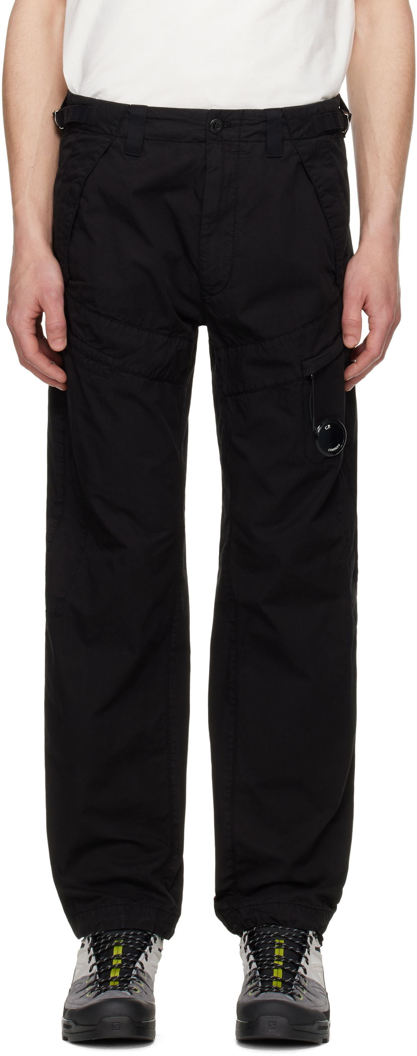 Cargo hlače C.P. Company C.P. Company Cotton Gabardine Cargo Pants Črna | 18CMPA276A-110340O