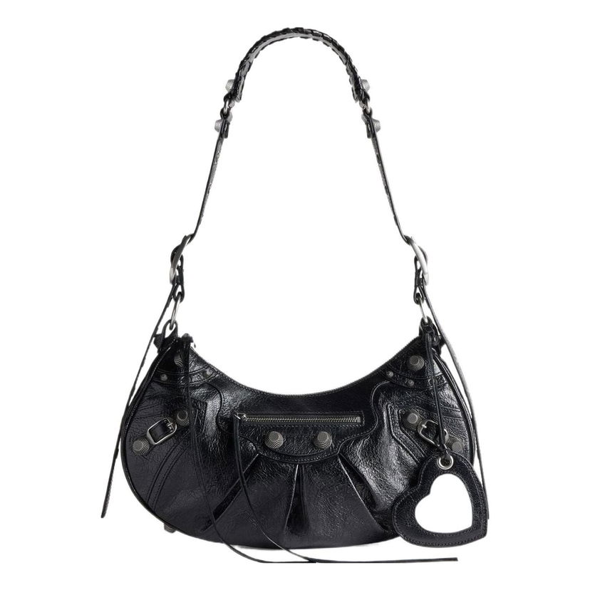 Torba za čez ramo Balenciaga Le Cagole Small Shoulder Bag Črna | 6713071VG9Y1000