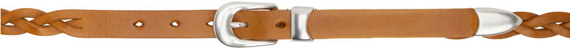 Pasovi OUR LEGACY OUR LEGACY 2 CM Braided Leather Belt Rjava | A2258CBH
