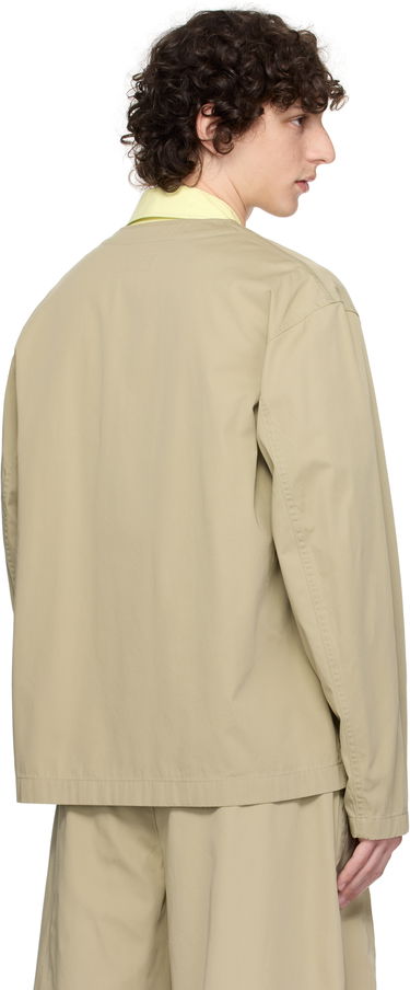 Srajce LEMAIRE Lemaire Collarless Overshirt Bež | OV1011 LF1352, 2