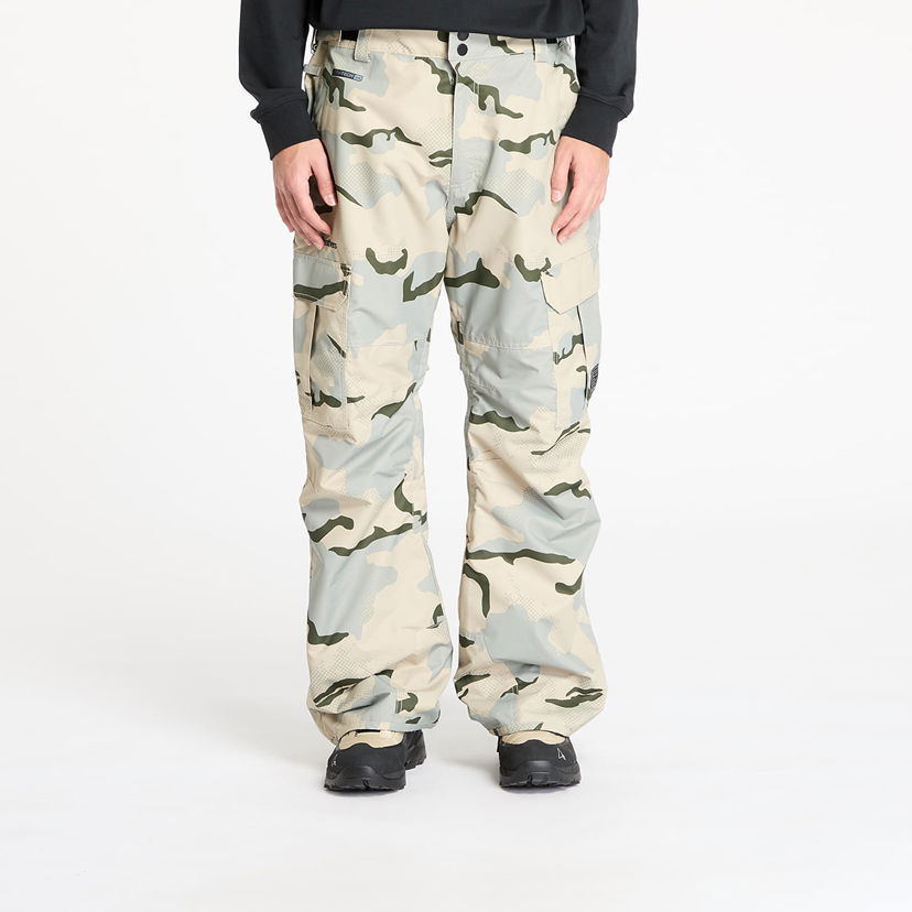 Cargo hlače Horsefeathers Horsefeathers Rowen Camo Cargo Snow Pants Bež | OM316F