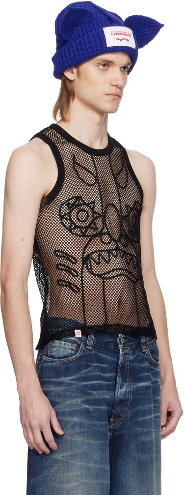 Majica brez rokavov Charles Jeffrey Loverboy Charles Jeffrey LOVERBOY Graphic Net Tank Top Modra | 54080301, 1