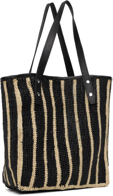 Tote bag rag & bone rag & bone Daily Leather-Trimmed Straw Tote Bež | WHH24S1004TN04, 4