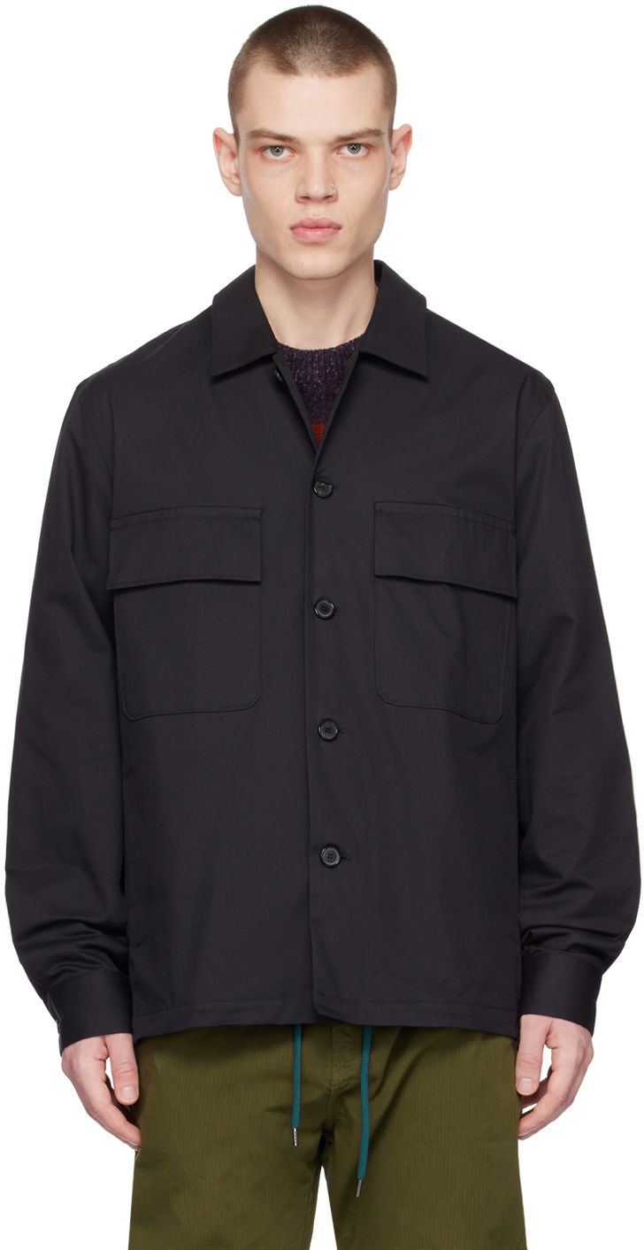 Srajce Paul Smith Paul Smith Flap Pocket Shirt Črna | M1R-009Y-K01934-49