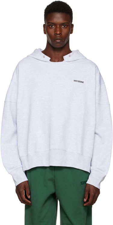 Pulover We11done We11done Raw Edge Hoodie Siva | WD-TH3-22-867-U-GY, 0
