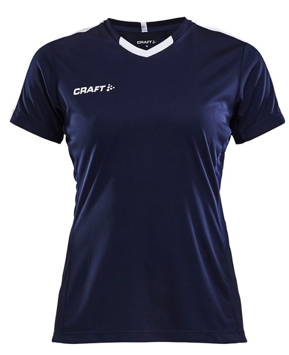 Dres Craft PROGRESS Contrast Short-Sleeve V-Neck Jersey Mornarica | 1905567-1390