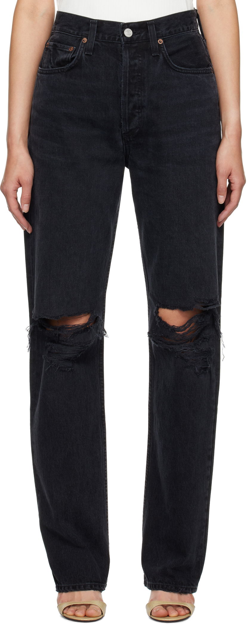 Kavbojke AGOLDE Kelly Jeans Črna | A199-1157