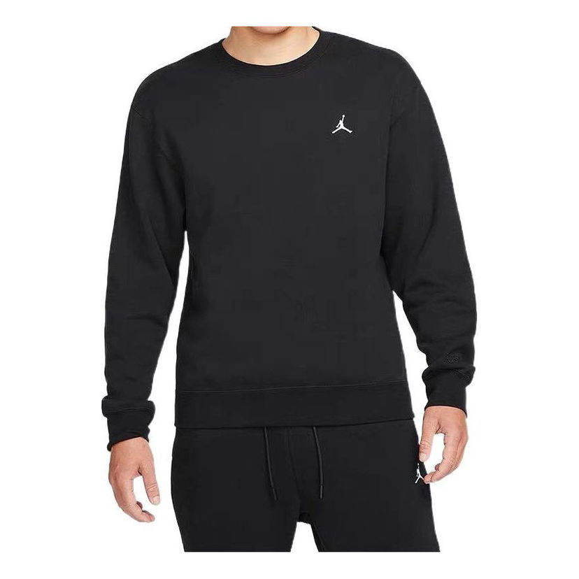 Pleteni pulover Jordan Jordan Embroidered Pullover Hoodie Črna | DN7957-010
