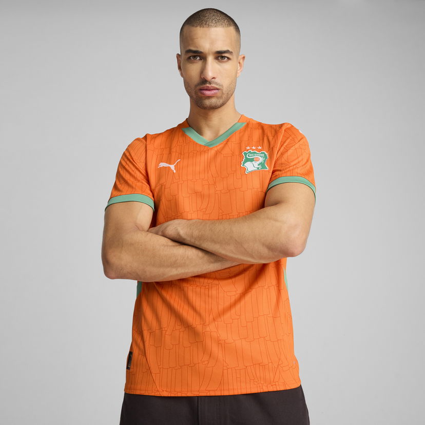 Dres Puma Ivory Coast Home 2025 Jersey Oranžna | 777187_01