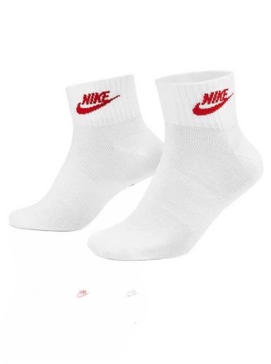Nogavice Nike Everyday Essential Ankle Socks 3 Pack Bela | DX5074-911