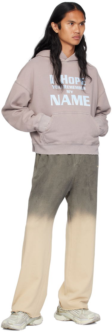 Pulover We11done Lettering Hoodie Lila | WD-TH2-24-813-U-LP, 3