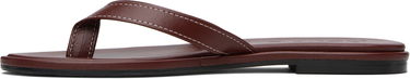Modni dodatki Aeyde Aeyde Melody Leather Toe-Post Flip-Flops Rjava | A11-FS-FDMR08FL191-SS25-955-007, 2