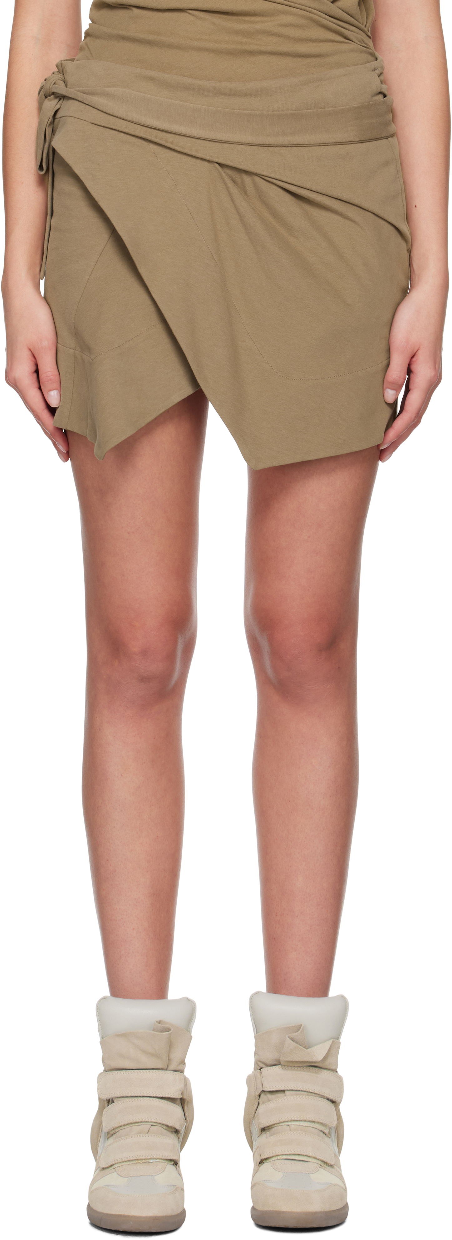 Krila ISABEL MARANT Wrap Design Mini Skirt Zelena | 25PJU0198FD-A1N41I, 0