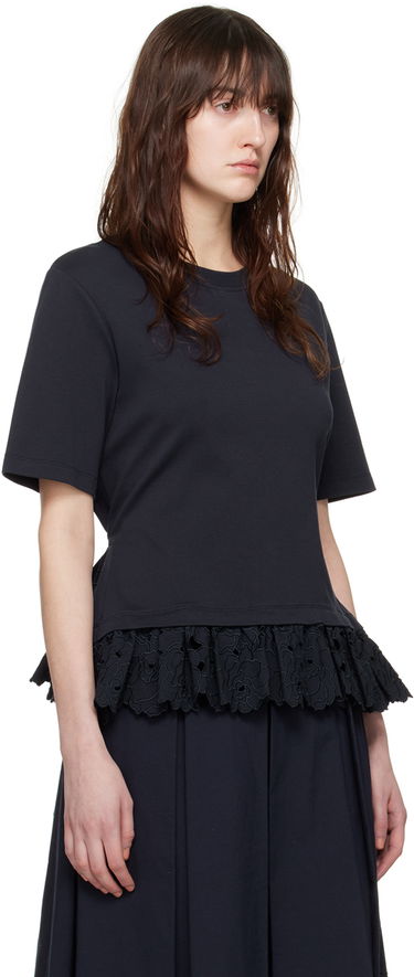 Majica Erdem Erdem Layered Peplum T-Shirt Mornarica | PS24_R1JRT3_NCJ, 1