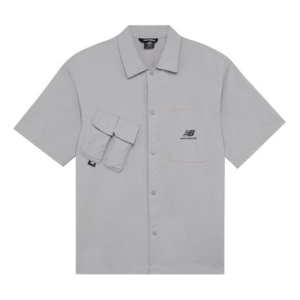 Srajce New Balance Trend Short Sleeve Shirt Siva | AMJ22360-SDE