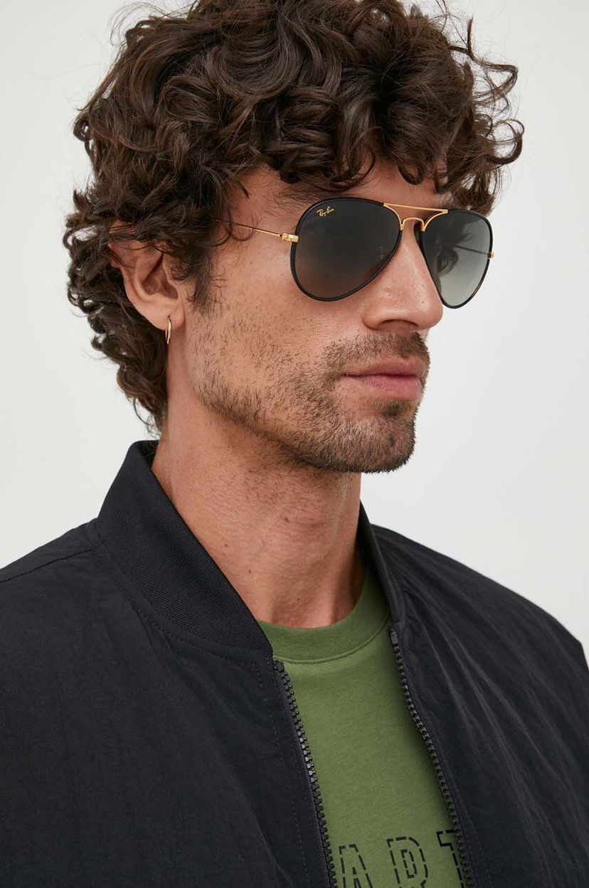 Sončna očala Ray-Ban Ray-Ban Aviator Full Color Sunglasses Črna | 0RB3025JM