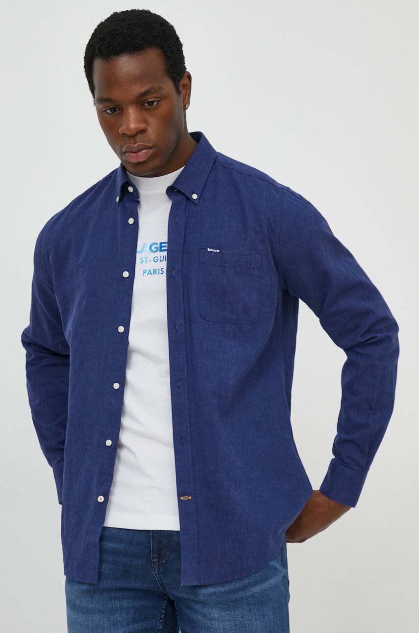 Srajce Barbour Barbour Slim Fit Button-Down Shirt Mornarica | MSH5090, 0