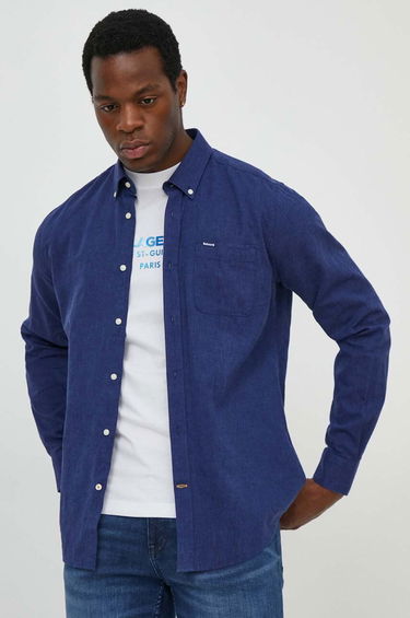 Srajce Barbour Barbour Slim Fit Button-Down Shirt Mornarica | MSH5090, 0