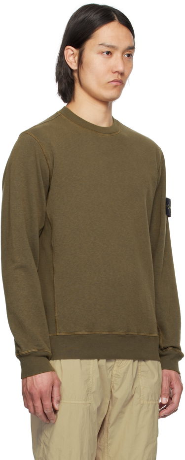 Pleteni pulover Stone Island Stone Island Fleece Sweatshirt Zelena | K1S15 6100020 S0060, 1