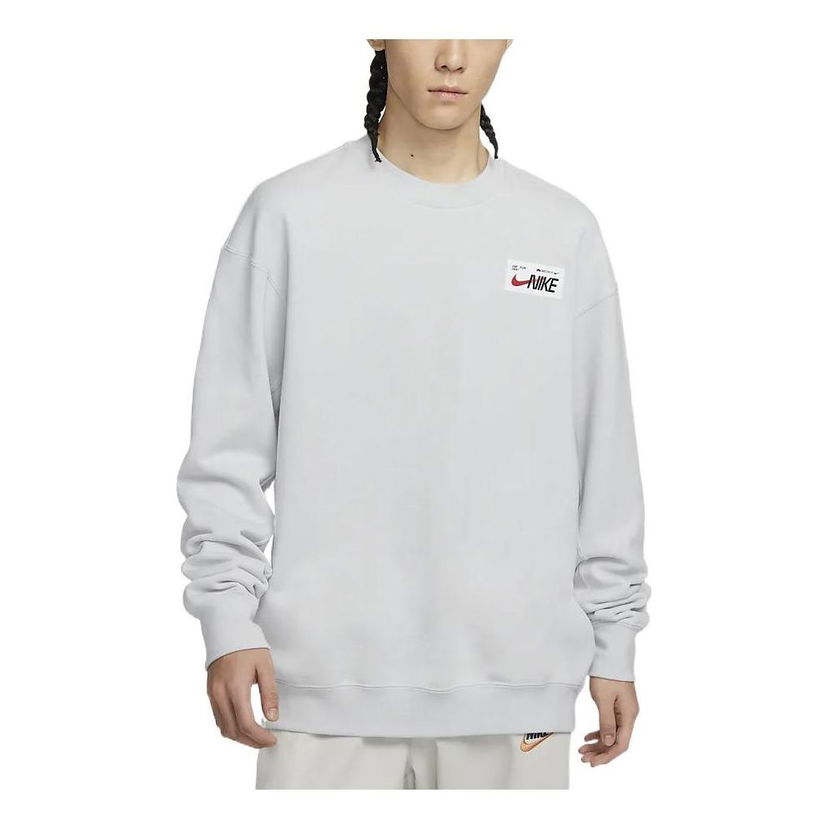 Pleteni pulover Nike Knit Sweatshirt Siva | FD4059-025