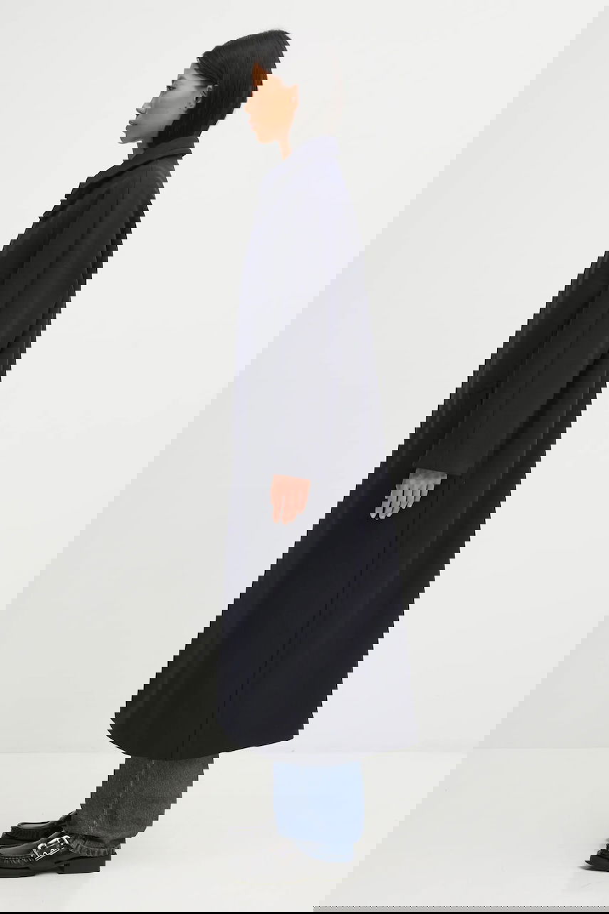 Plašči A.P.C. Long Wool Blend Coat Gaia Mornarica | WVBEB.F01533, 1