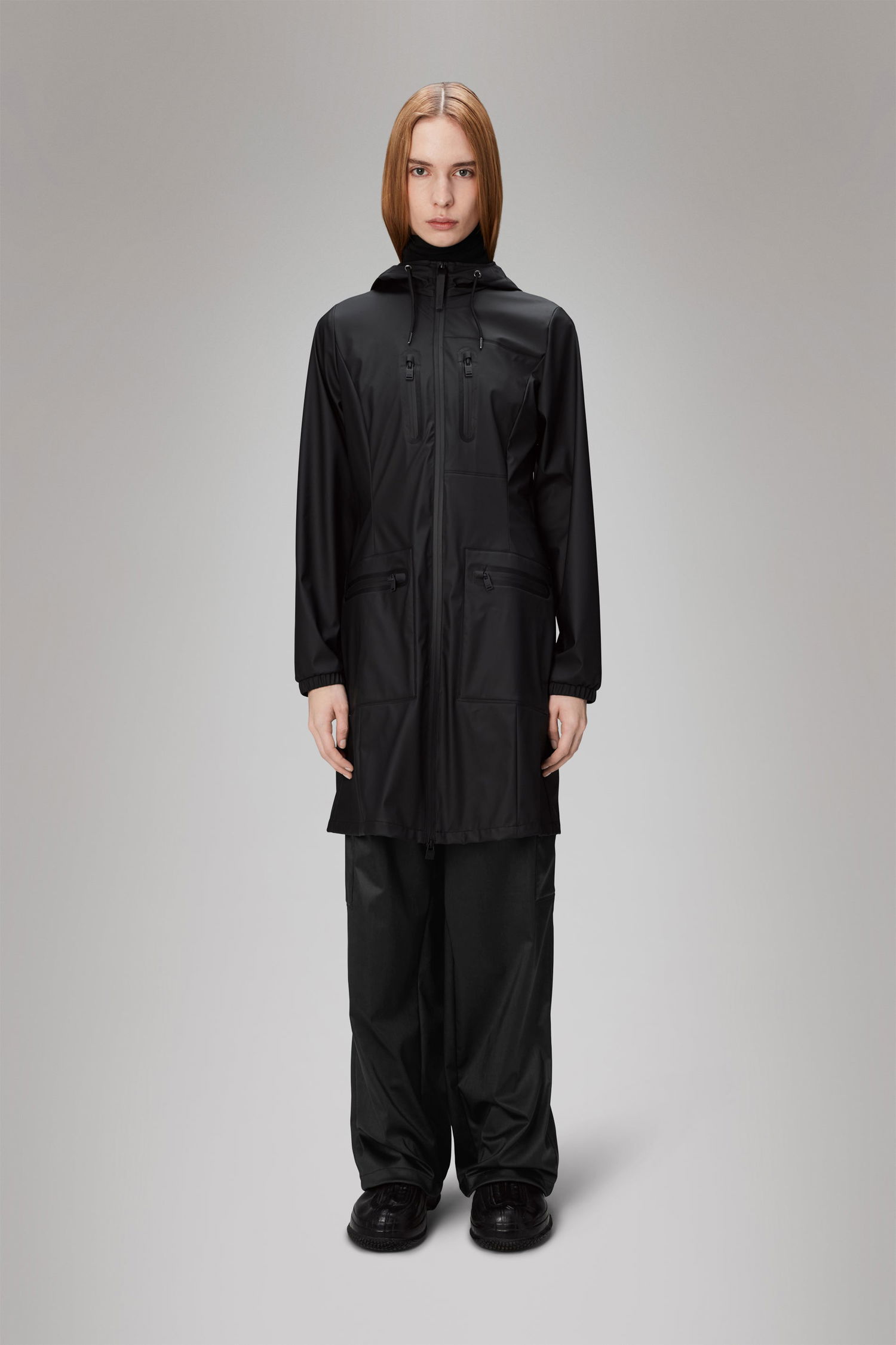 Dežni plašč Rains Cargo Curve Jacket Črna | 12050\01, 1