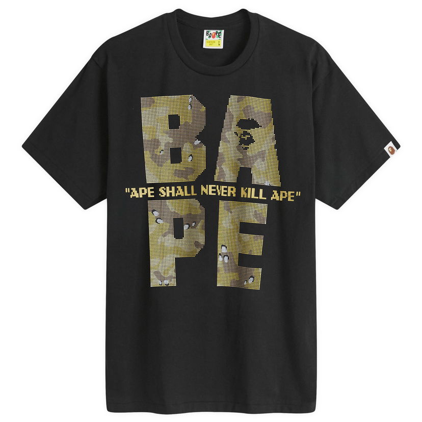 Majica BAPE Bitmap Logo T-Shirt Črna | 001TEK801041M-BLK
