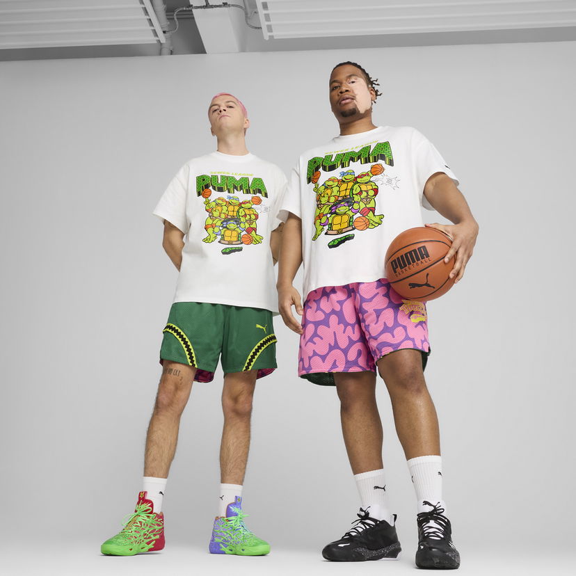Majica Puma PUMA x TMNT Reversible Basketball Shorts Bela | 630931_01
