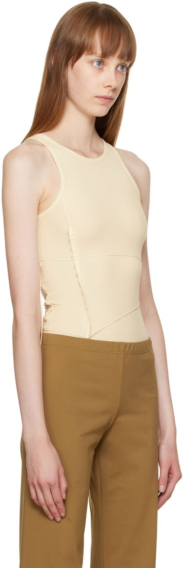 Majica brez rokavov Baserange Baserange Tie Bodysuit Bež | ONTI-RB-WI22, 1