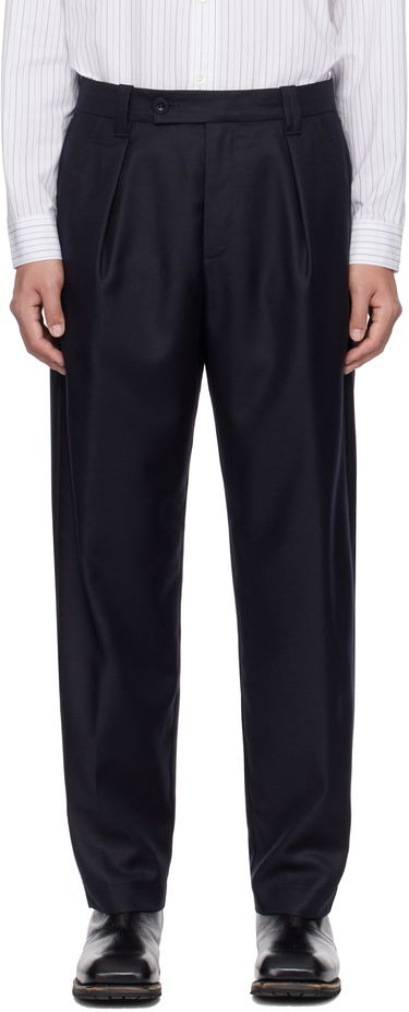 Hlače A.P.C. A.P.C. Renato Pleated Trousers Mornarica | LYAAV-H08428, 0