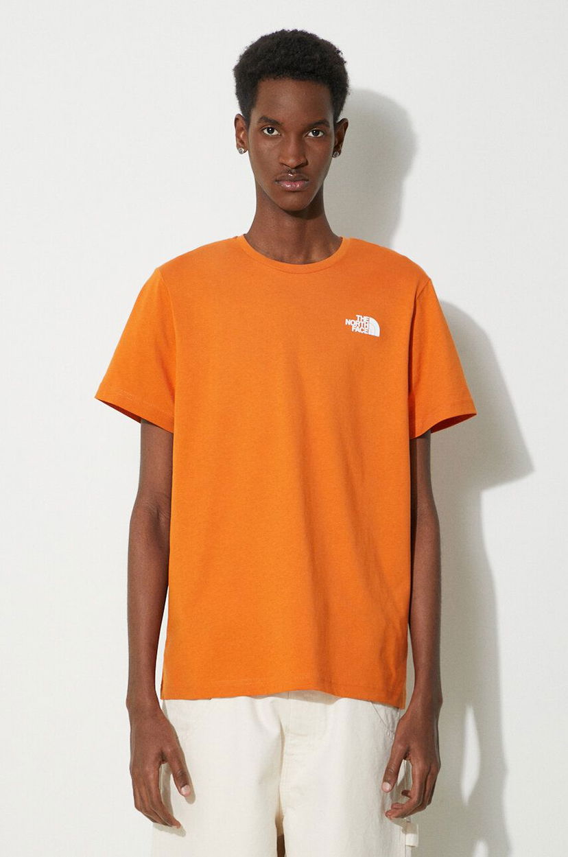 Majica The North Face T-Shirt With Print Oranžna | NF0A87NVPCO1