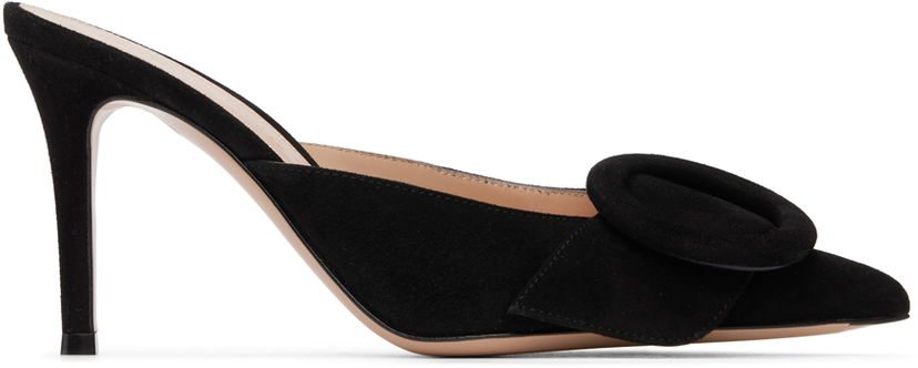 Superge in čevlji Gianvito Rossi Portofino 85 Suede Mules Črna | G95451-85RIC-CAM