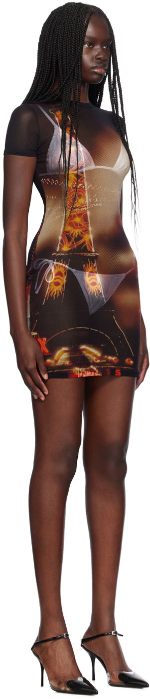 Obleke Jean Paul Gaultier Jean Paul Gaultier 'The Pigalle' Mesh Minidress Večbarvna | 24/30-F-RO248-T552-00301550, 1