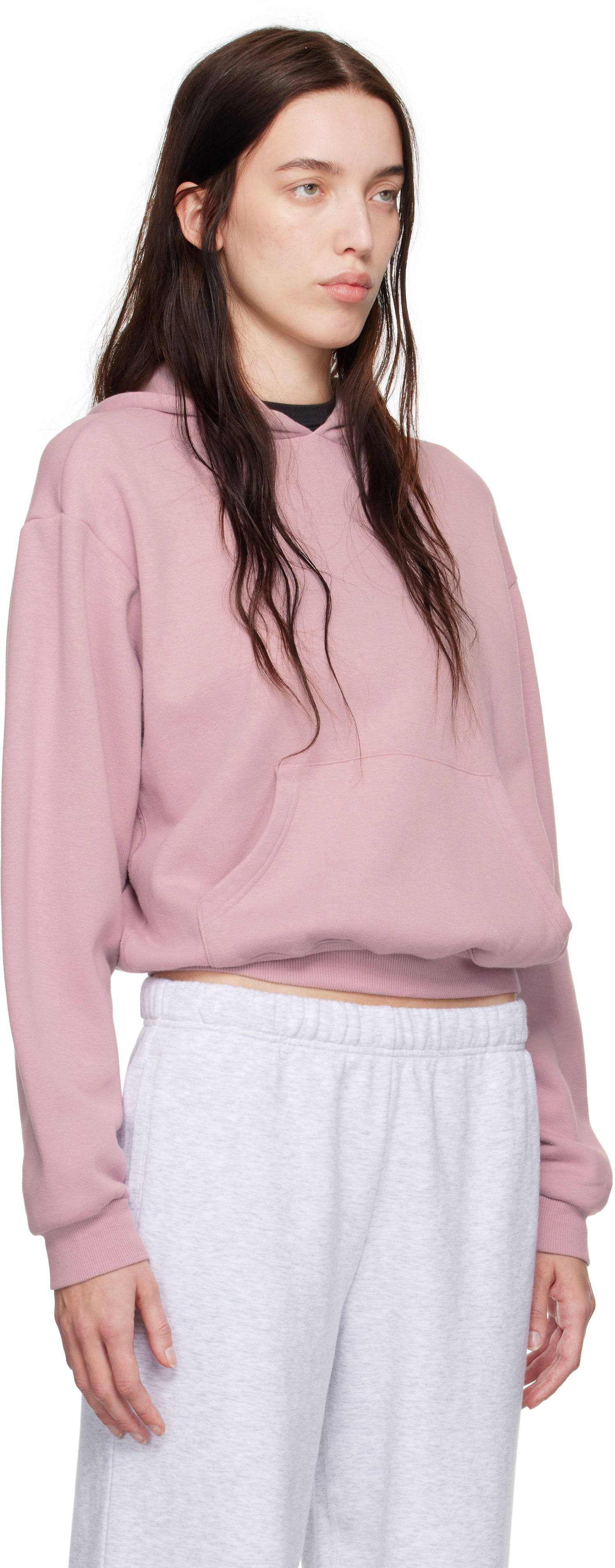 Pulover SKIMS Fleece Classic Hoodie Roza | TP-PLO-4475, 1