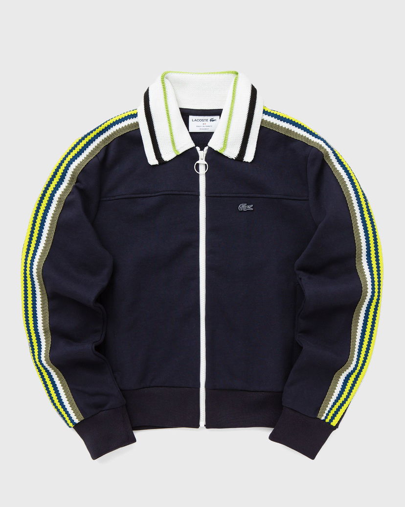 Bomber jakna Lacoste Multicolor Striped Track Jacket Modra | SF2656-I2K