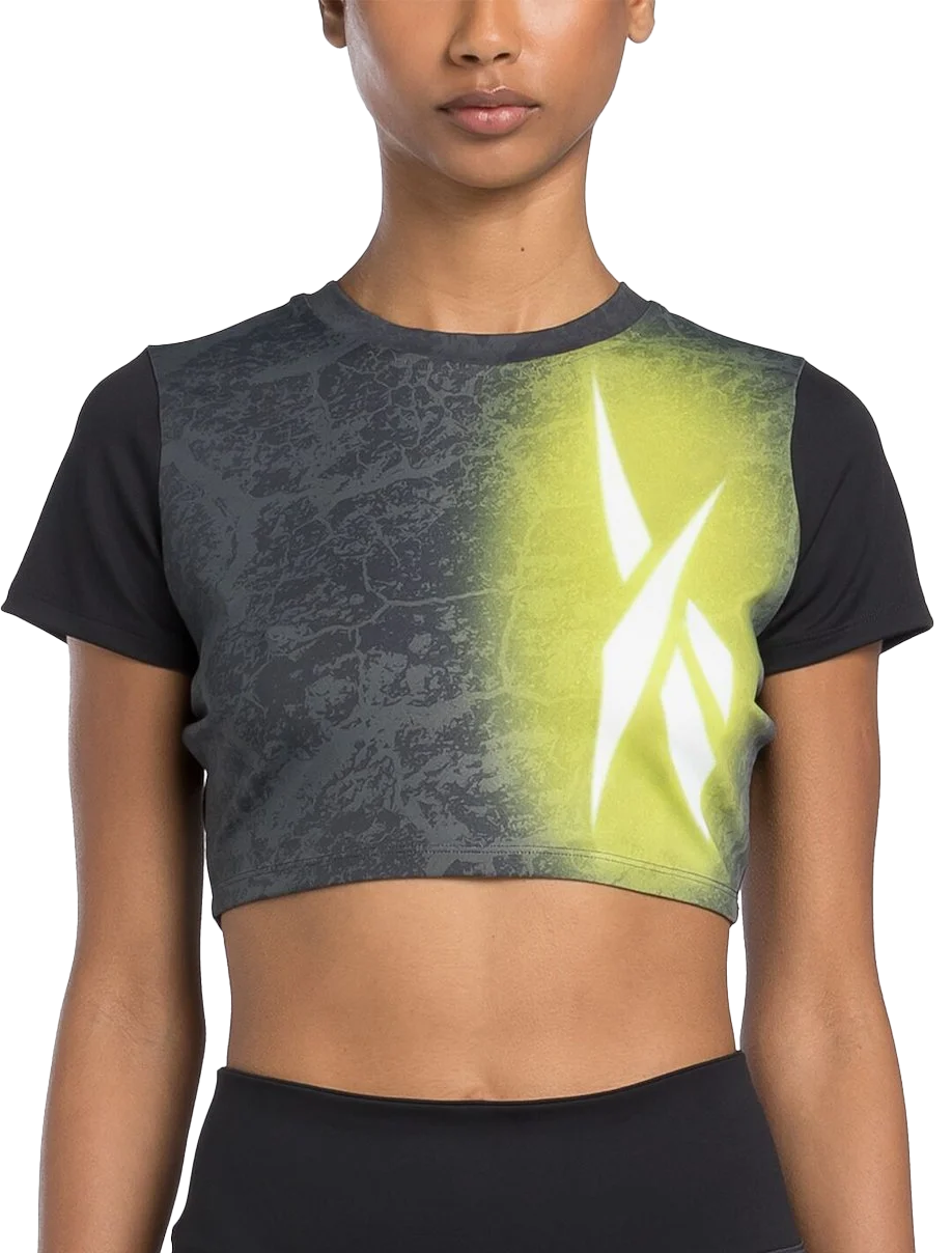 Krop-top Reebok Reebok Lux Bold Cropped T-Shirt Večbarvna | 100205571, 0