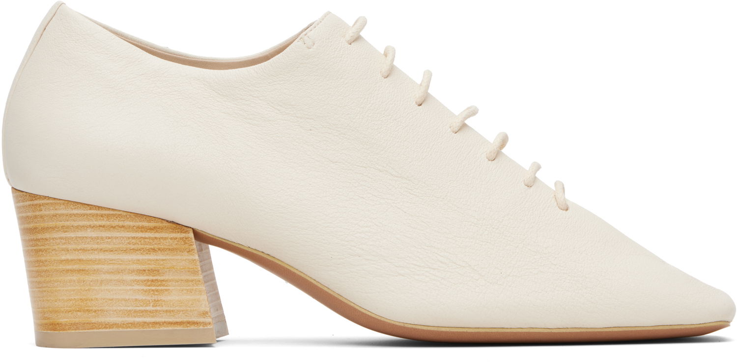Nakit LEMAIRE LEMAIRE Souris Classic 55 Derby Heels Bela | FO0246 LL0070, 0
