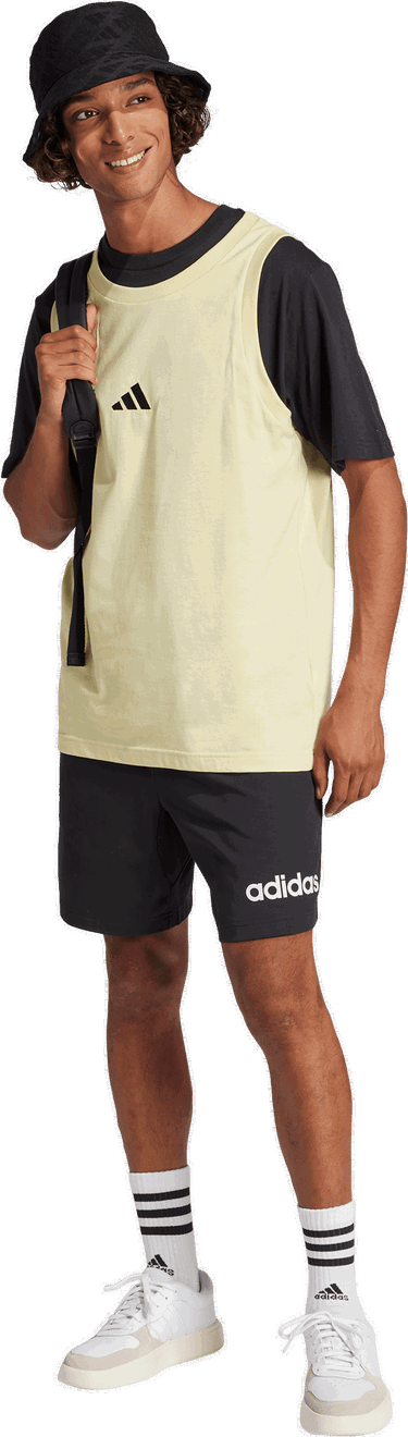 Majica brez rokavov adidas Originals adidas Essentials Small Logo Tank Top Rumena | je8979, 4