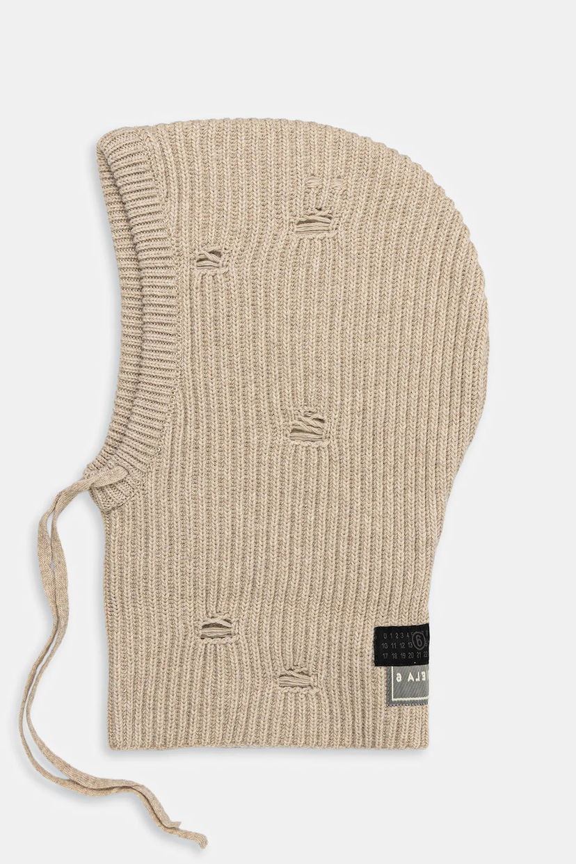 Klobuk Maison Margiela MM6 Maison Margiela Wool Balaclava Bež | S52TB0008.M13138.806M