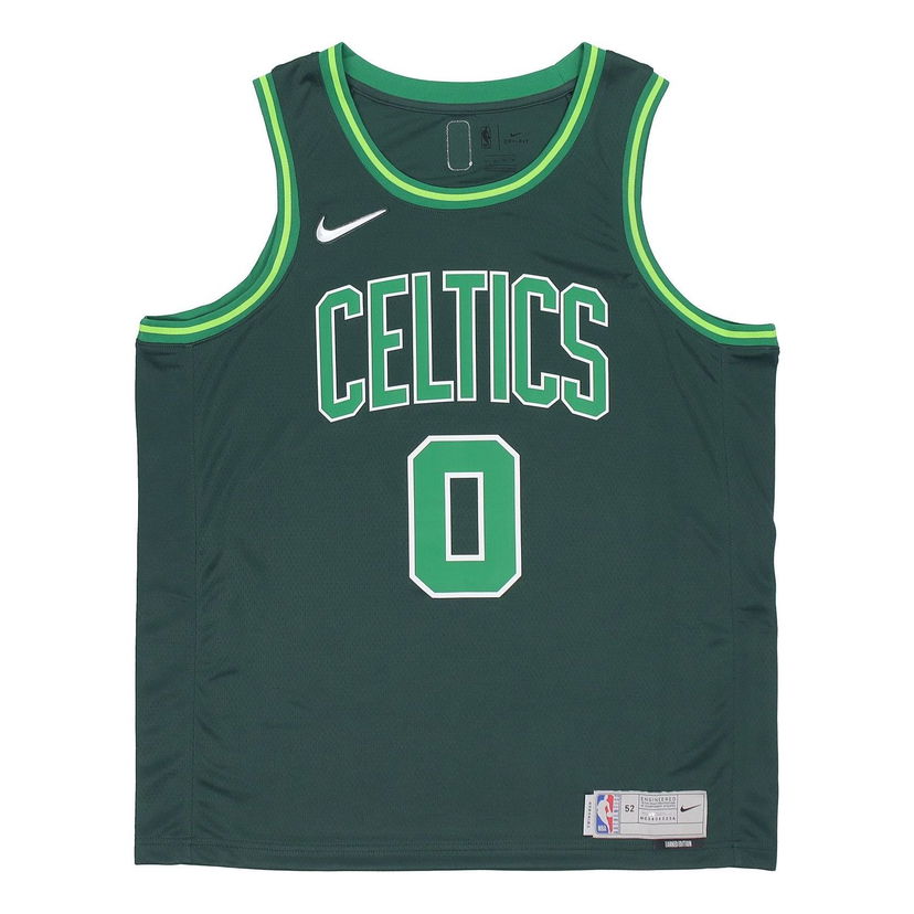Dres Nike NBA Retro Basketball Fan Edition Award Version 20-21 Season Boston Celtics Tatum #0 Jersey Zelena | CN9893-300